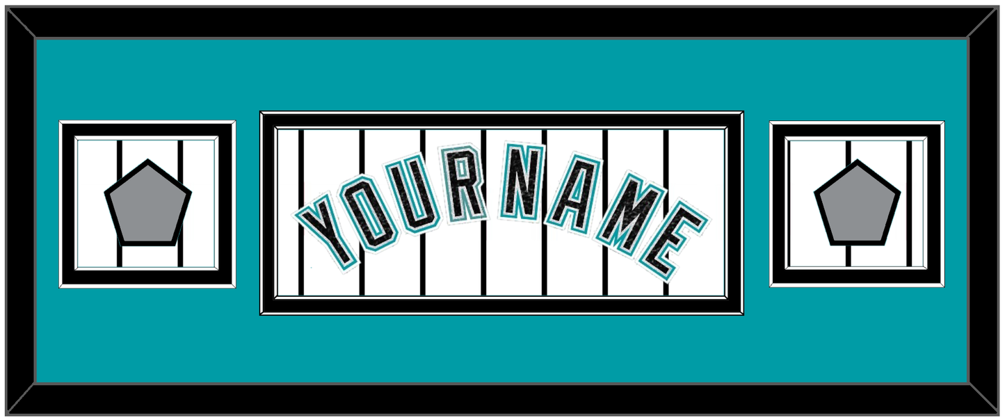 Florida Name & 2 World Series Patches - Home White Pinstripes (2003-2011) - Signature Tier 4