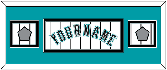 Florida Name & 2 World Series Patches - Home White Pinstripes (2003-2011) - Signature Tier 4