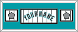 Florida Name & 2 World Series Patches - Home White Pinstripes (2003-2011) - Double Mat 4