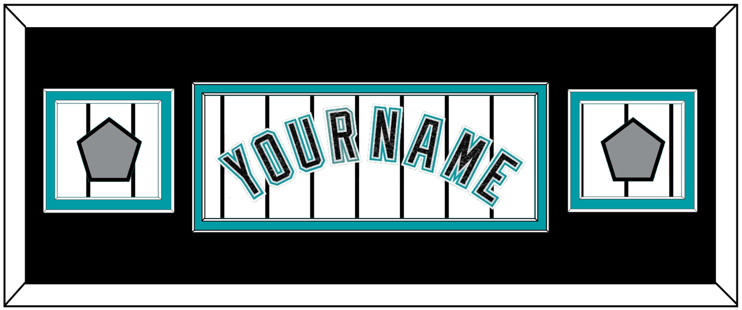 Florida Name & 2 World Series Patches - Home White Pinstripes (2003-2011) - Signature Tier 6