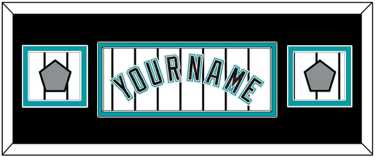 Florida Name & 2 World Series Patches - Home White Pinstripes (2003-2011) - Signature Tier 6