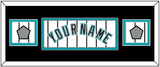 Florida Name & 2 World Series Patches - Home White Pinstripes (2003-2011) - Double Mat 6