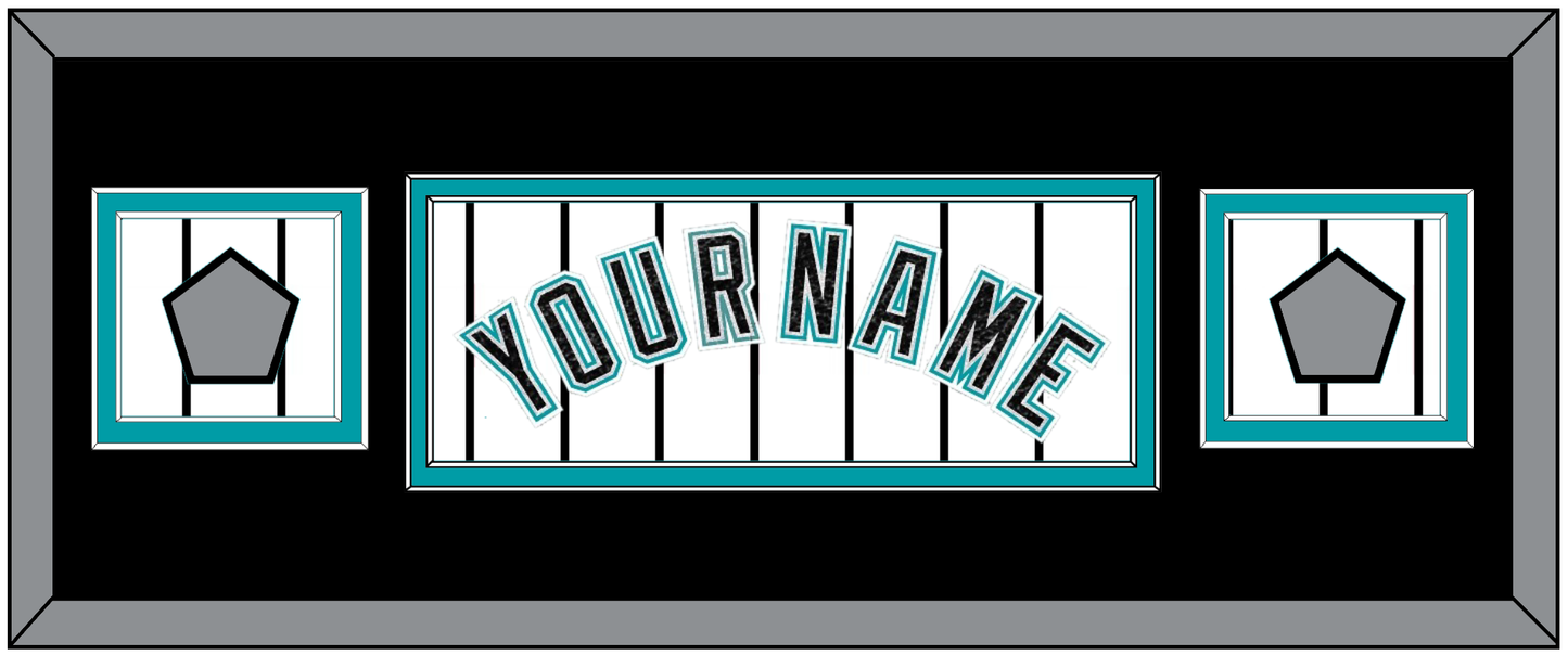 Florida Name & 2 World Series Patches - Home White Pinstripes (2003-2011) - Signature Tier 6