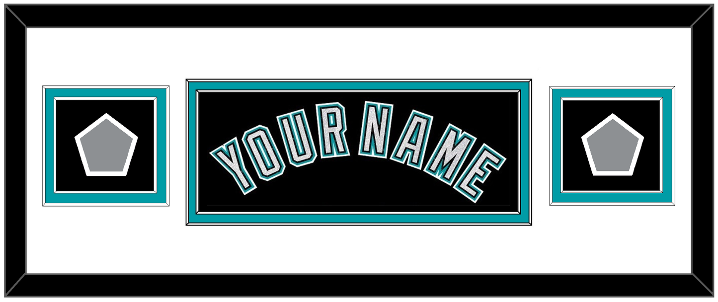 Florida Name & 2 World Series Patches - Alternate Black (2003-2011) - Signature Tier 2
