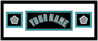 Florida Name & 2 World Series Patches - Alternate Black (2003-2011) - Signature Tier 2
