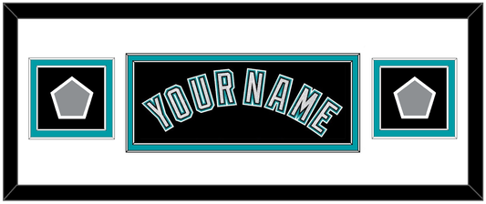 Florida Name & 2 World Series Patches - Alternate Black (2003-2011) - Signature Tier 2