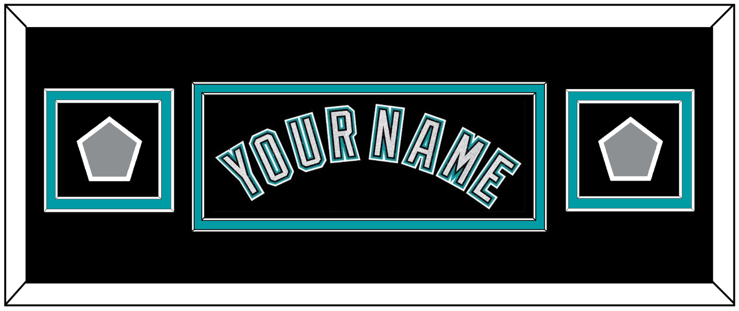 Florida Name & 2 World Series Patches - Alternate Black (2003-2011) - Signature Tier 4