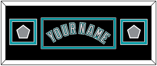 Florida Name & 2 World Series Patches - Alternate Black (2003-2011) - Signature Tier 4