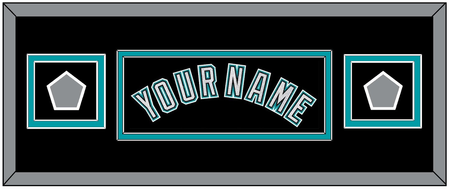Florida Name & 2 World Series Patches - Alternate Black (2003-2011) - Signature Tier 4