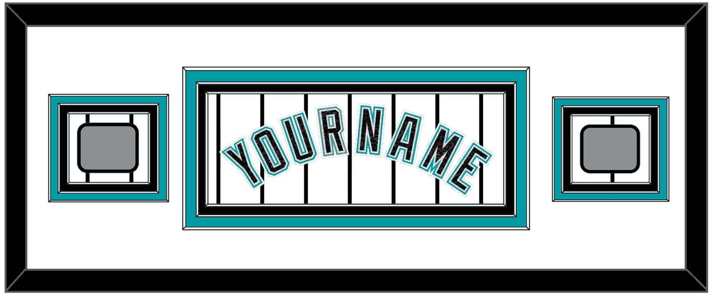 Florida Name & 2 World Series Patches - Home White Pinstripes (2003-2011) - Premier Tier 2