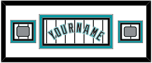 Florida Name & 2 World Series Patches - Home White Pinstripes (2003-2011) - Premier Tier 2
