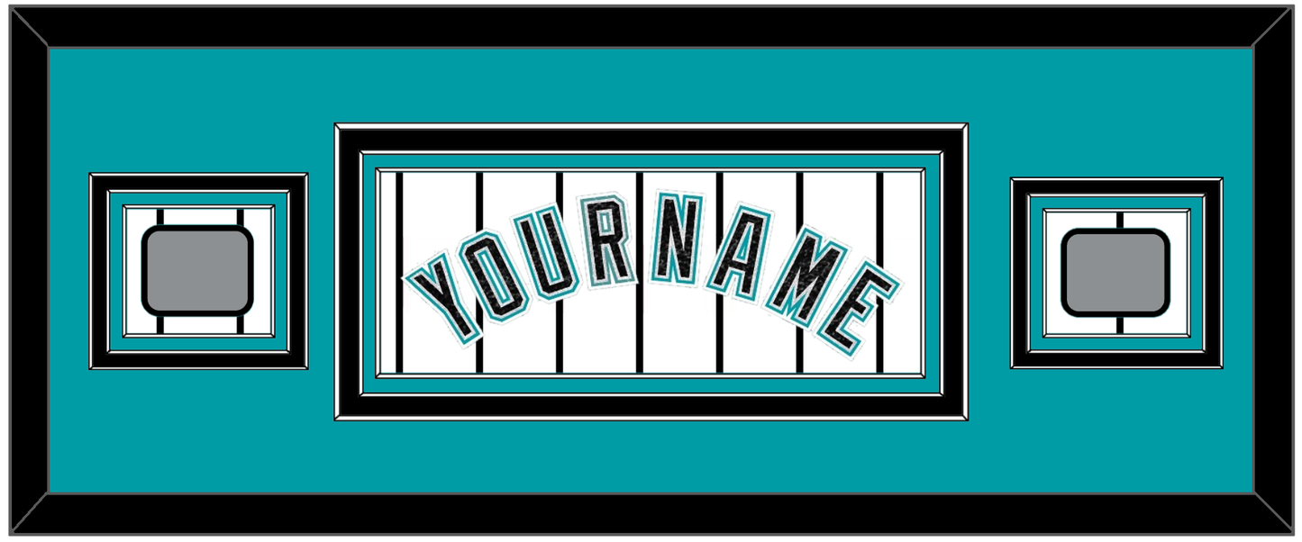 Florida Name & 2 World Series Patches - Home White Pinstripes (2003-2011) - Premier Tier 4