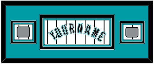 Florida Name & 2 World Series Patches - Home White Pinstripes (2003-2011) - Premier Tier 4