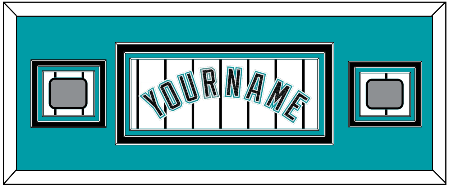 Florida Name & 2 World Series Patches - Home White Pinstripes (2003-2011) - Premier Tier 4