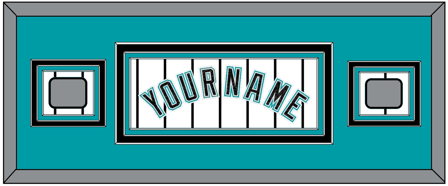Florida Name & 2 World Series Patches - Home White Pinstripes (2003-2011) - Premier Tier 4