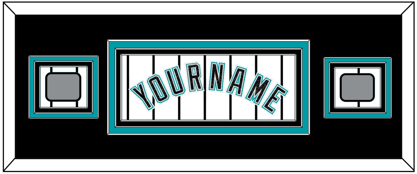 Florida Name & 2 World Series Patches - Home White Pinstripes (2003-2011) - Premier Tier 6