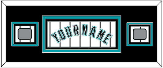 Florida Name & 2 World Series Patches - Home White Pinstripes (2003-2011) - Premier Tier 6