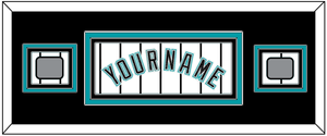 Florida Name & 2 World Series Patches - Home White Pinstripes (2003-2011) - Triple Mat 6