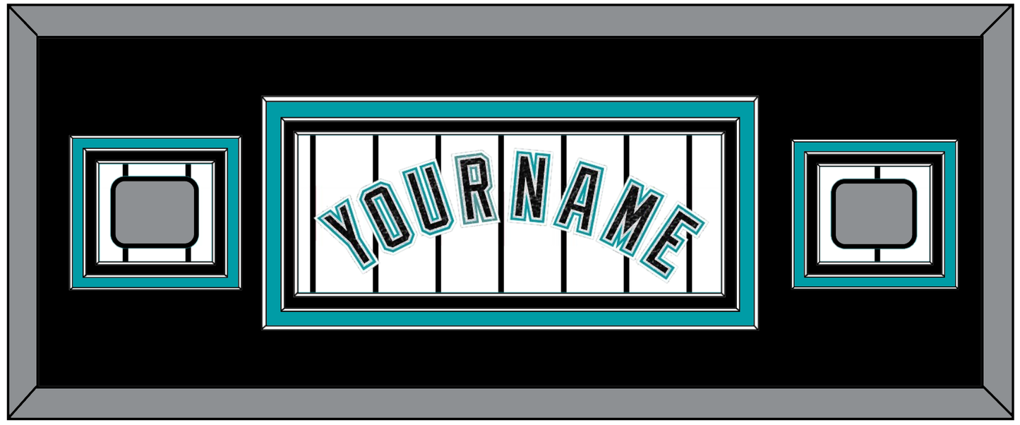 Florida Name & 2 World Series Patches - Home White Pinstripes (2003-2011) - Premier Tier 6