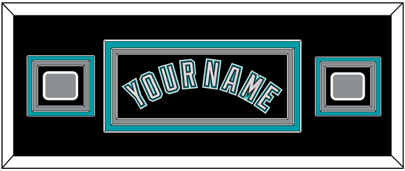 Florida Name & 2 World Series Patches - Alternate Black (2003-2011) - Triple Mat 4