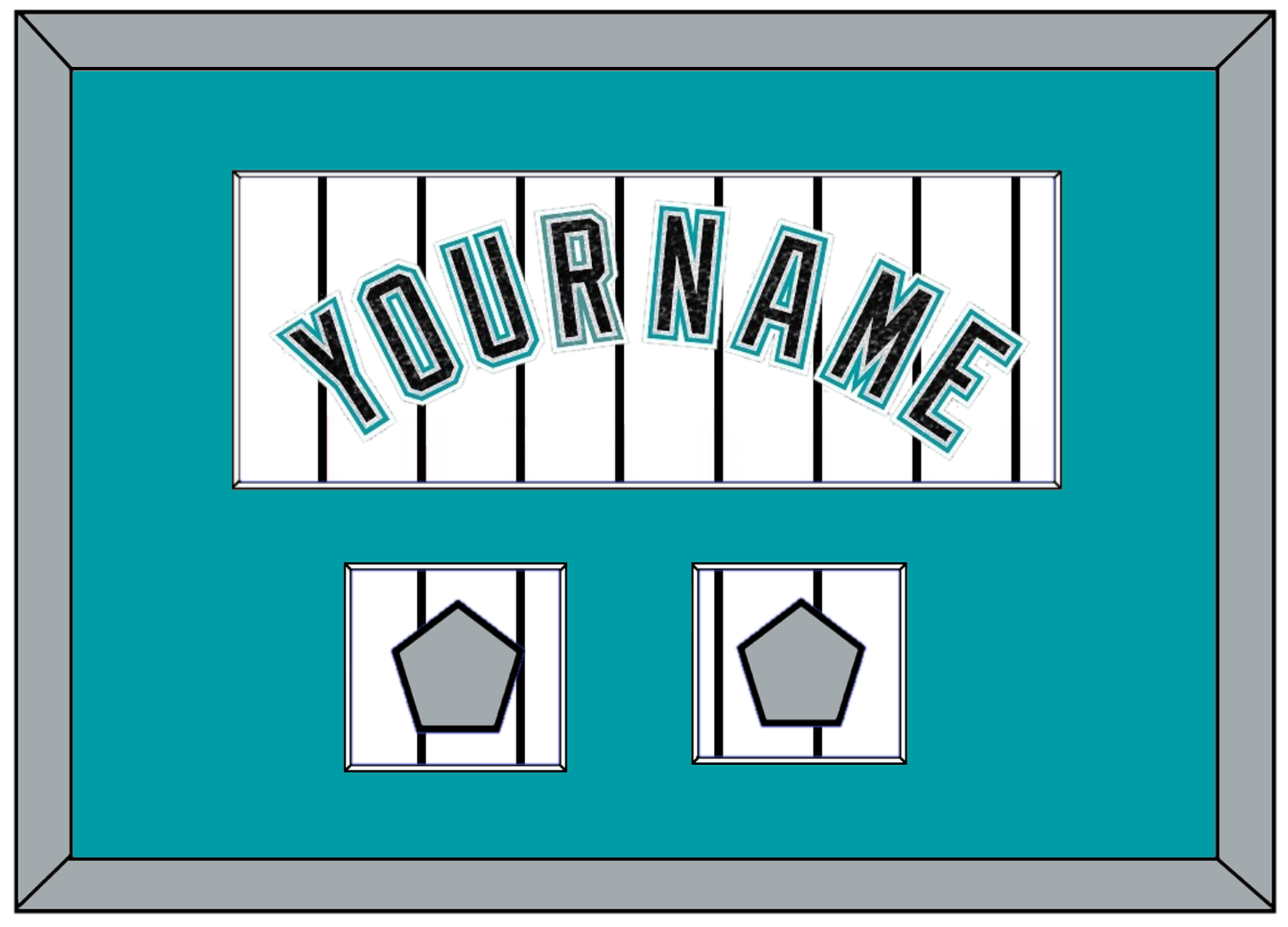 Florida Name & 2 World Series Patches - Home White Pinstripes (2003-2011) - Essential Tier 1