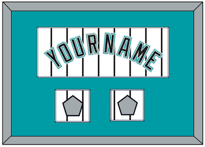 Florida Name & 2 World Series Patches - Home White Pinstripes (2003-2011) - Essential Tier 1