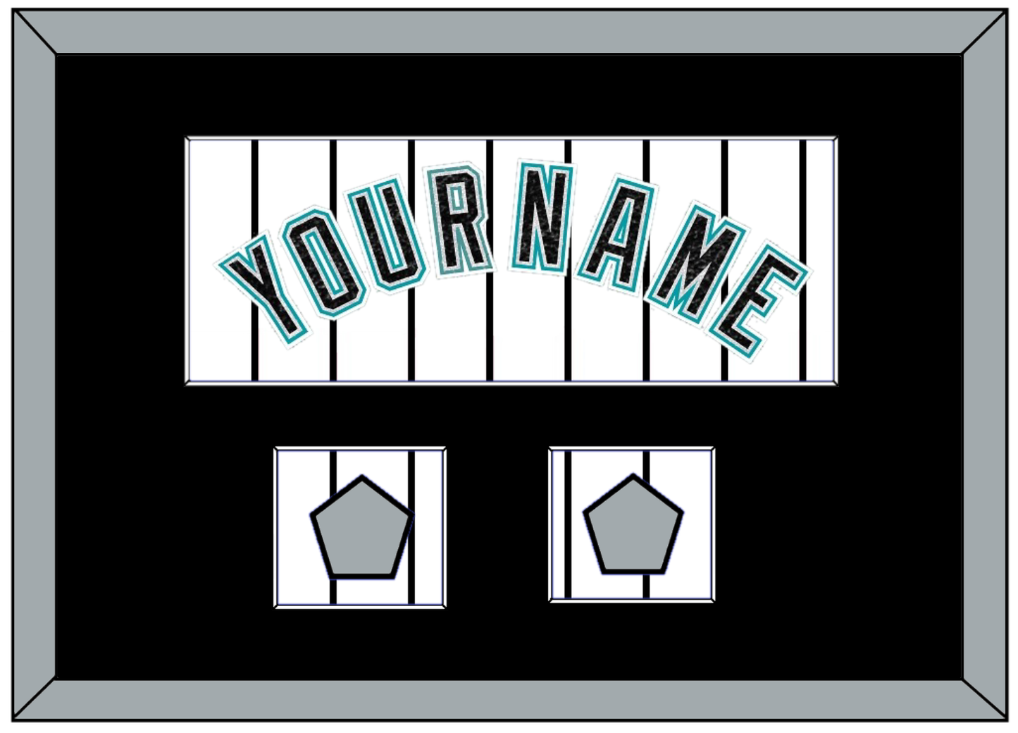 Florida Name & 2 World Series Patches - Home White Pinstripes (2003-2011) - Essential Tier 3