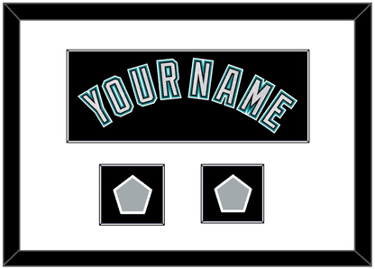 Florida Name & 2 World Series Patches - Alternate Black (2003-2011) - Essential Tier 1