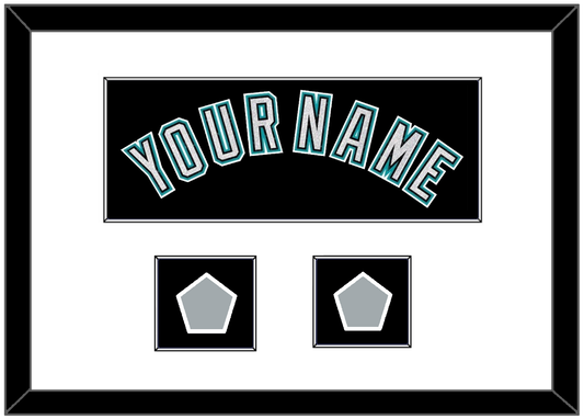 Florida Name & 2 World Series Patches - Alternate Black (2003-2011) - Essential Tier 1