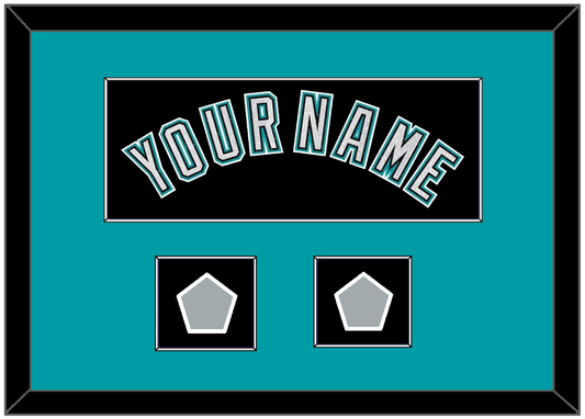 Florida Name & 2 World Series Patches - Alternate Black (2003-2011) - Essential Tier 3