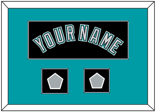 Florida Name & 2 World Series Patches - Alternate Black (2003-2011) - Essential Tier 3