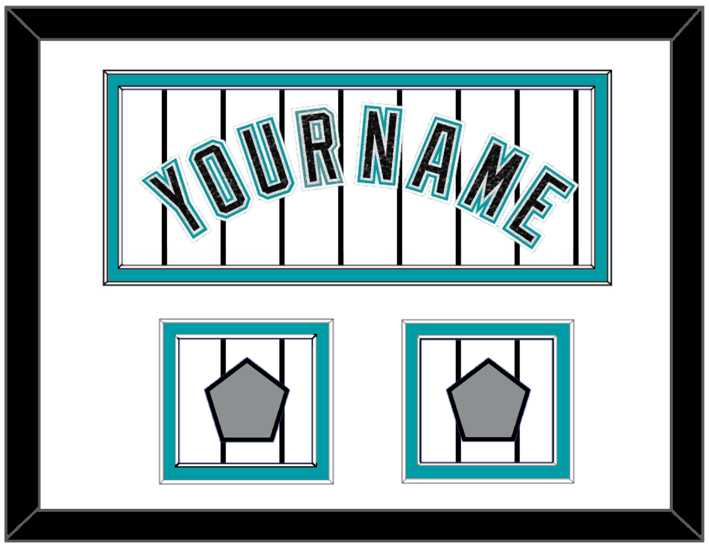 Florida Name & 2 World Series Patches - Home White Pinstripes (2003-2011) - Signature Tier 1