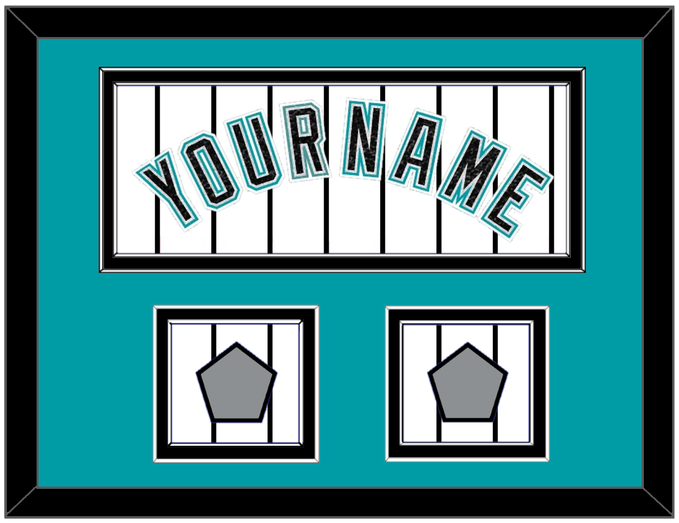 Florida Name & 2 World Series Patches - Home White Pinstripes (2003-2011) - Signature Tier 3