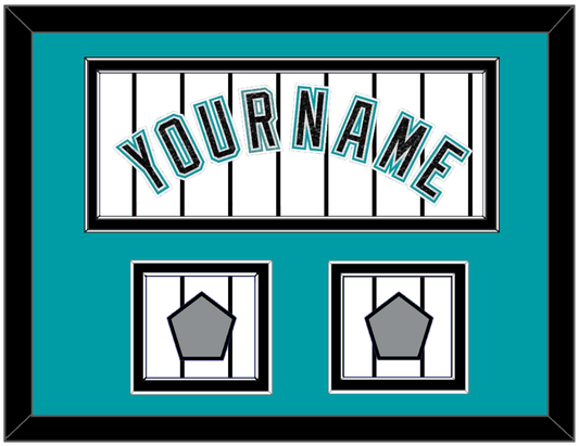 Florida Name & 2 World Series Patches - Home White Pinstripes (2003-2011) - Signature Tier 3