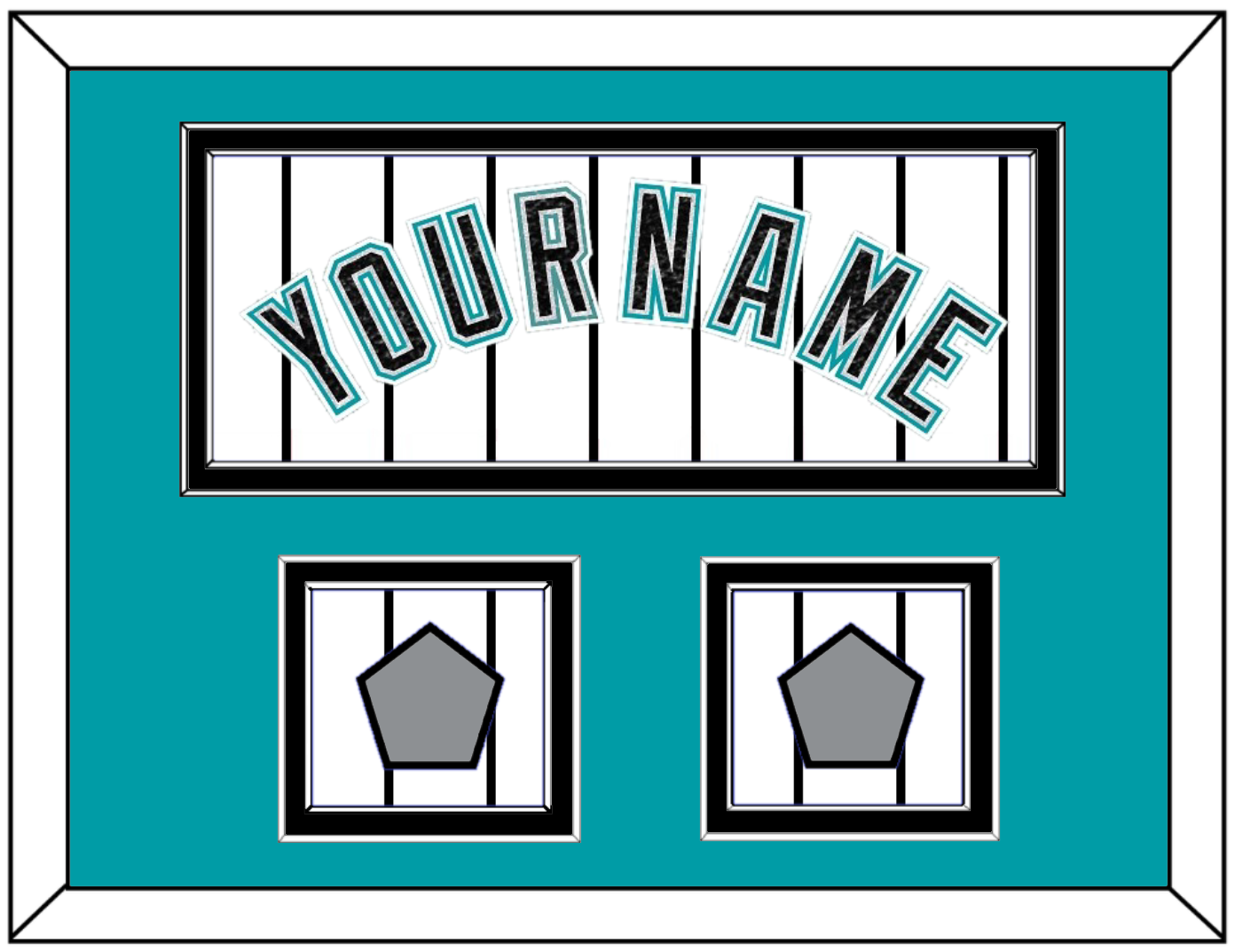 Florida Name & 2 World Series Patches - Home White Pinstripes (2003-2011) - Signature Tier 3