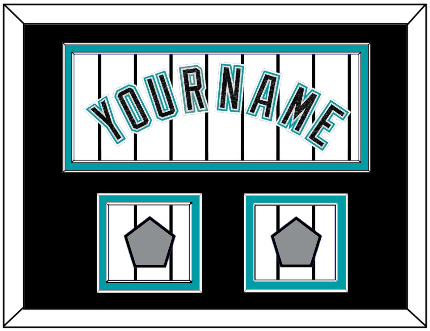 Florida Name & 2 World Series Patches - Home White Pinstripes (2003-2011) - Signature Tier 5