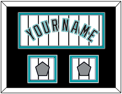 Florida Name & 2 World Series Patches - Home White Pinstripes (2003-2011) - Signature Tier 5