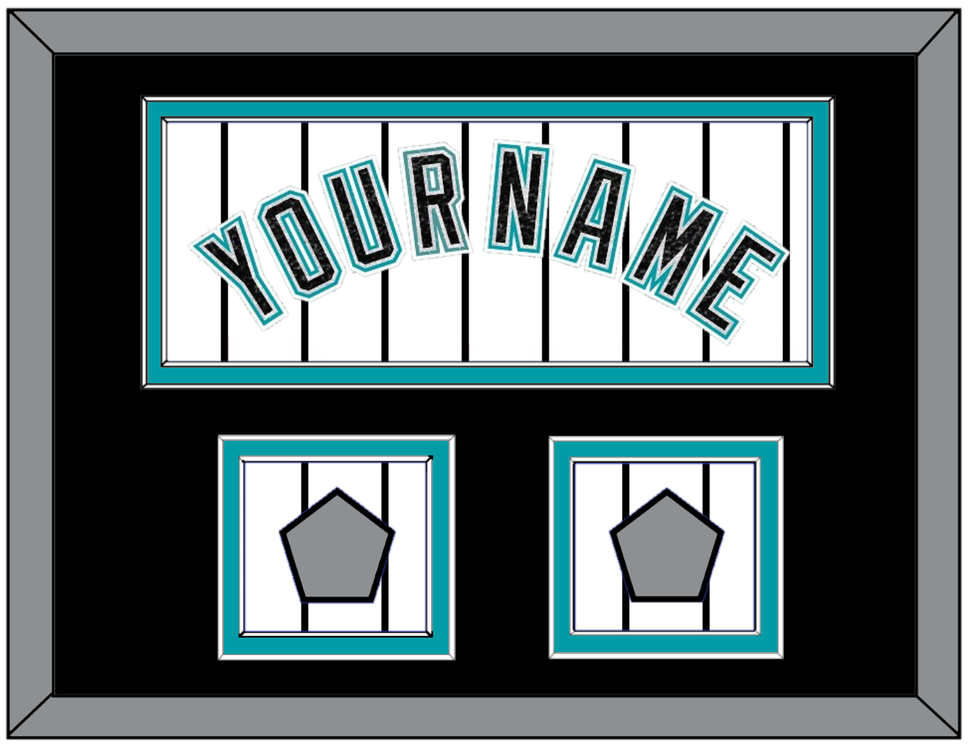 Florida Name & 2 World Series Patches - Home White Pinstripes (2003-2011) - Signature Tier 5