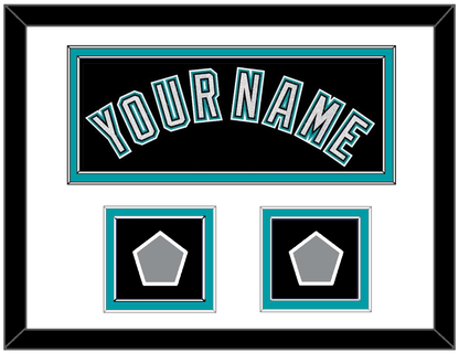 Florida Name & 2 World Series Patches - Alternate Black (2003-2011) - Signature Tier 1