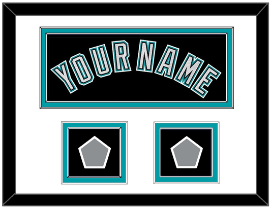 Florida Name & 2 World Series Patches - Alternate Black (2003-2011) - Signature Tier 1