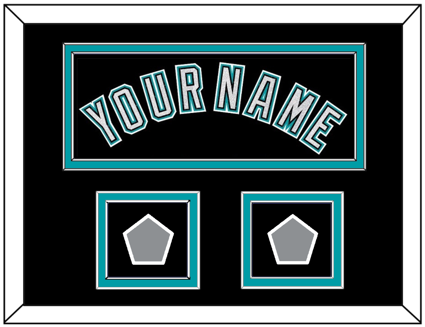 Florida Name & 2 World Series Patches - Alternate Black (2003-2011) - Signature Tier 3