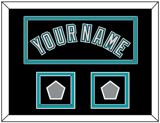 Florida Name & 2 World Series Patches - Alternate Black (2003-2011) - Signature Tier 3