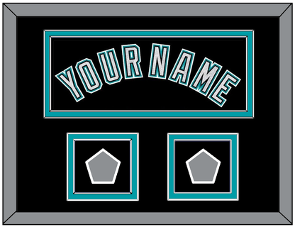 Florida Name & 2 World Series Patches - Alternate Black (2003-2011) - Signature Tier 3