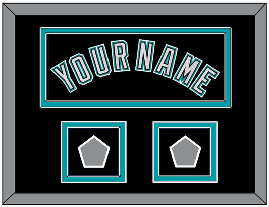 Florida Name & 2 World Series Patches - Alternate Black (2003-2011) - Signature Tier 3
