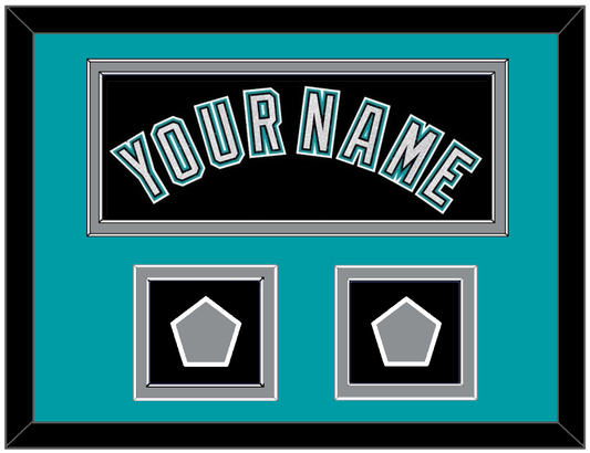 Florida Name & 2 World Series Patches - Alternate Black (2003-2011) - Signature Tier 5