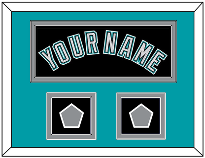 Florida Name & 2 World Series Patches - Alternate Black (2003-2011) - Signature Tier 5