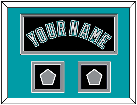Florida Name & 2 World Series Patches - Alternate Black (2003-2011) - Signature Tier 5