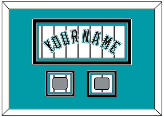 Florida Name & 2 World Series Patches - Home White Pinstripes (2003-2011) - Premier Tier 3