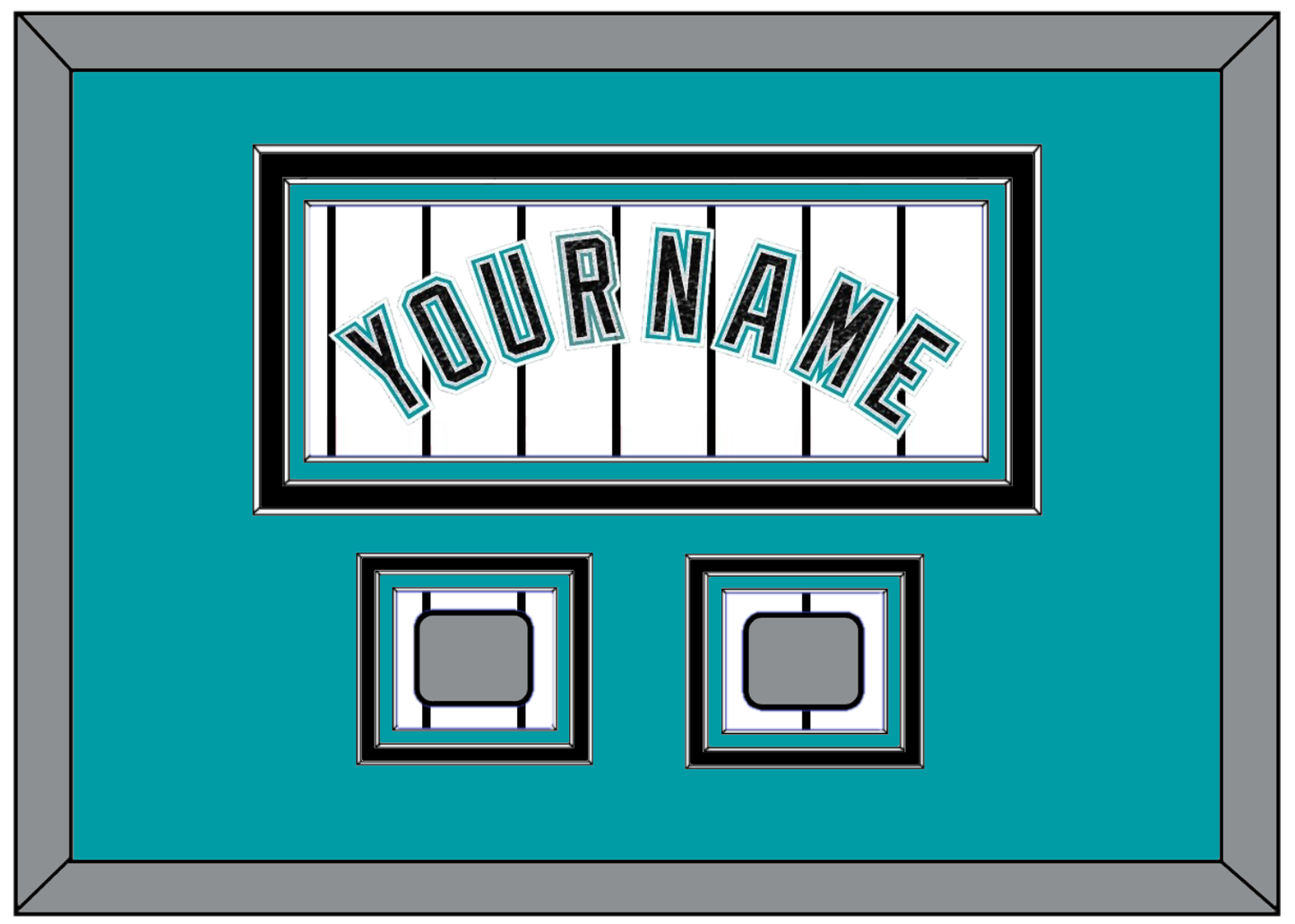Florida Name & 2 World Series Patches - Home White Pinstripes (2003-2011) - Premier Tier 3
