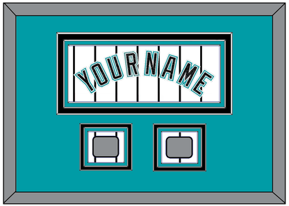 Florida Name & 2 World Series Patches - Home White Pinstripes (2003-2011) - Premier Tier 3